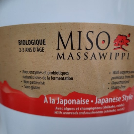 Miso Massawippi biologique - À la Japonaise - 2 kg